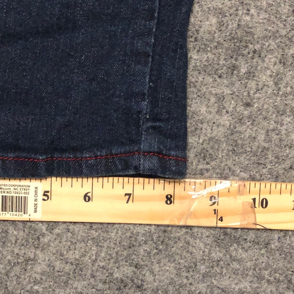 Rocawear Dark Wash Denim Jeans Women's Size 16 Bootcut Stretch Casual Pants - Picture 6 of 8